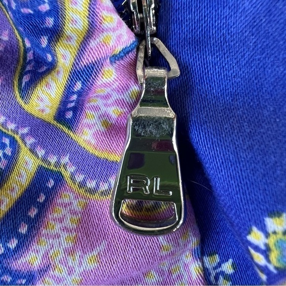 Ralph Lauren Golf Blue Paisley Golf Skirt Skort Size 2 Built-In Shorts GUC - Picture 7 of 11